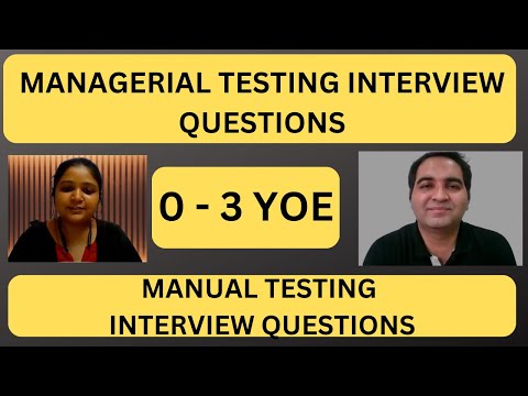 Managerial Testing Interview Questions| Testing Managerial Round Questions