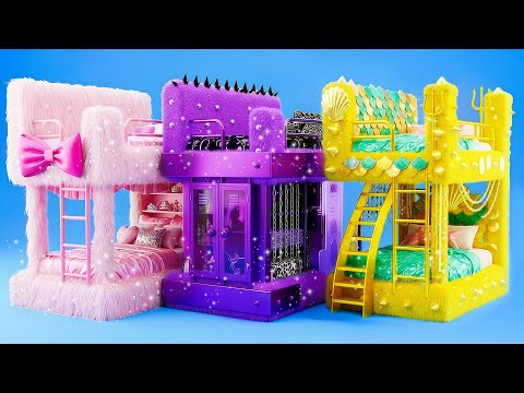 Mermaid Room Makeover Challenge! Soft Girl vs E Girl From Nothing To Wealthy | Hana Teens