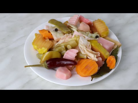 Хрустящие квашеные овощи по-китайски. Вариант №1