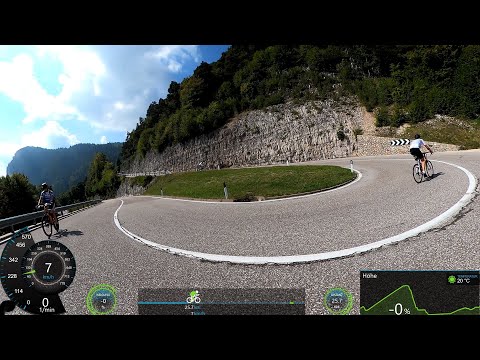 3 Hour Extra long Indoor Cycling Workout Alps South Tyrol Italy Garmin 4K Video