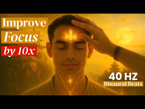 Give Me 10 Minutes & Your Focus Will Increase by 10x, 40 Hz Binaural Beats