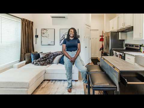 Veteran’s "Genius" 15ft Wide Tiny Home: No Loft, More Space!