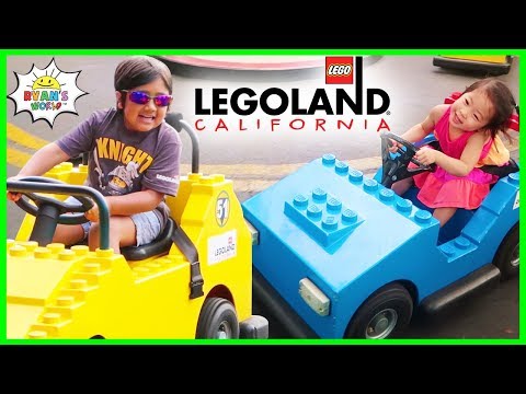 Legoland Amusement Theme Park Rides for Kids with Ryan's World!!!