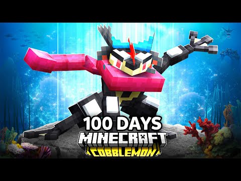 I Spent 100 Days as SHINY STARTER TRAINER Pokémon Minecraft VS. my Rival! (Duos Cobblemon)