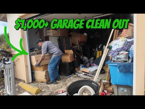 We Got Paid $1000+ To Clean Up This Garage! | Junk Removal Work Vlog | Part 2