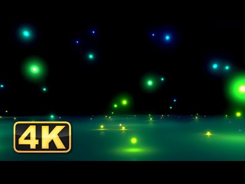 4K Glowing Falling Balls with Calming Music. Abstract Video! Satisfaying Video for Relaxing