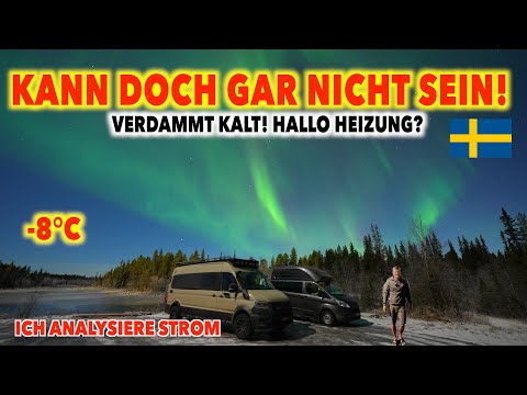 #1287 KALT IM VAN! TOTALAUSFALL?! HALLO HEIZUNG, HALLO STROM?😳🥶 / Polarlichter Schweden Roadtrip