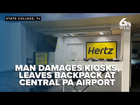 PD: Knife-wielding Michigan man jailed for damaging property inside regional Central PA airport