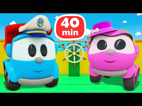 🚚 Лева Грузовичок все серии подряд 🚚 СБОРНИК Лёва и Лея. Мультики про машинки