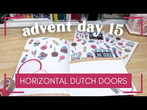 Horizontal Dutch Door Creative Journal Spread [Amy Plans Things Advent Day 15]