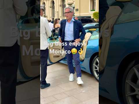 Big Boss enjoys Monaco🤑🇲🇨 #monaco #billionaire