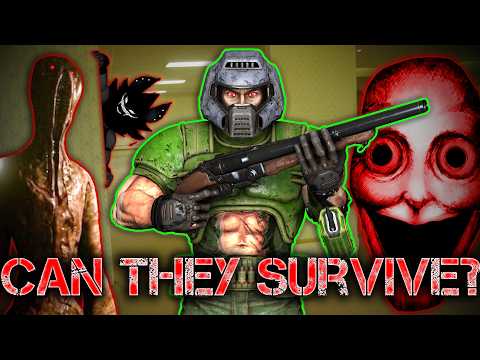 Can The Backrooms SURVIVE THE DOOM Marine From DOOM?