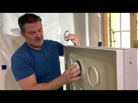 How to install a shower pan on a concrete slab