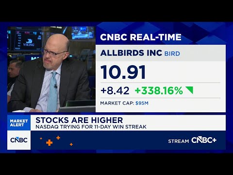 'This is ridiculous', says Jim Cramer on Allbirds announcing it is transforming into an AI company