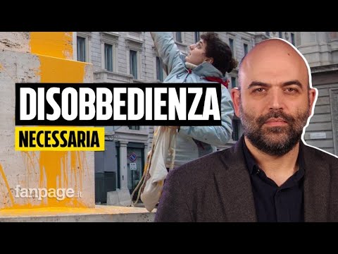 Roberto Saviano spiega perché le azioni di Ultima Generazione sono necessarie per cambiare le cose