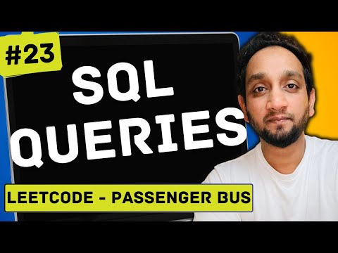 LEETCODE - Passenger Bus Problem - SQL Interview Query 23| SQL Problem Level "HARD"