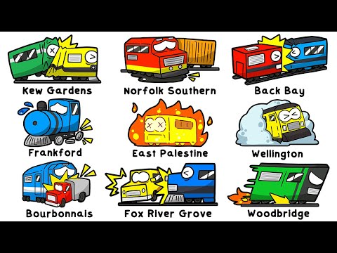 Every Worst Train Crash in the USA Explained in 14 Minutes