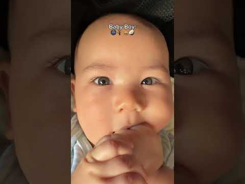 We’re still waiting to see what color his eyes will be 🥹 #genetics #baby #parents #filambaby