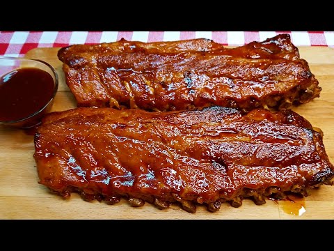 BBQ Sauce.💥The best trick for cooking oven-baked pork ribs, the best recipe. 💥