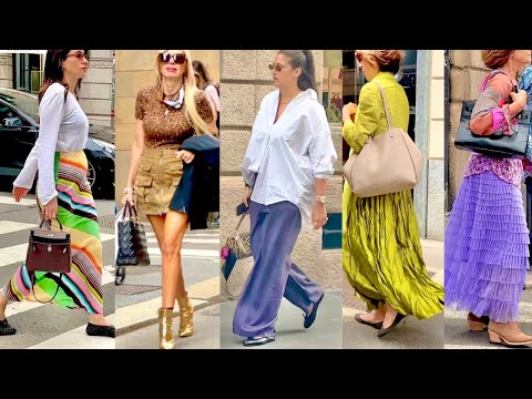 2025 MAY 💛SPRING SUMMER 2025 OUTFITS SPOTTED ON STREET STYLE MILAN 🇮🇹MILAN SHOPPING 🛍️