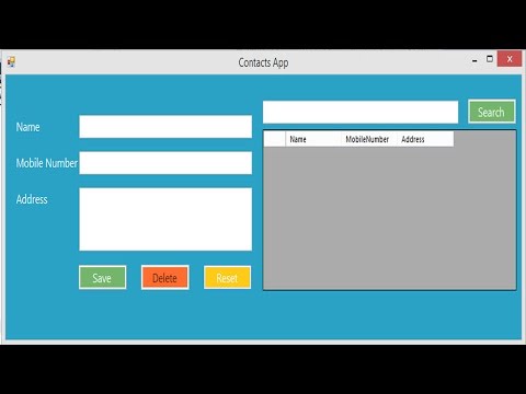 C#  Insert Update Delete View and Search