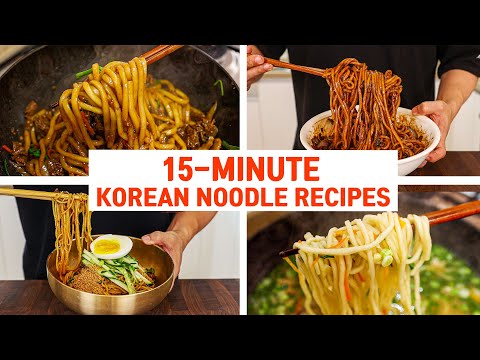 15 Minute KOREAN Noodle Dishes For Your Busy Weeknight