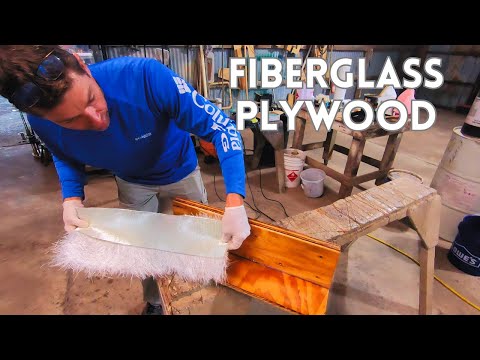 How to FIBERGLASS over PLYWOOD! Do it the RIGHT WAY the FIRST time! Step by Step DIY fiberglassing