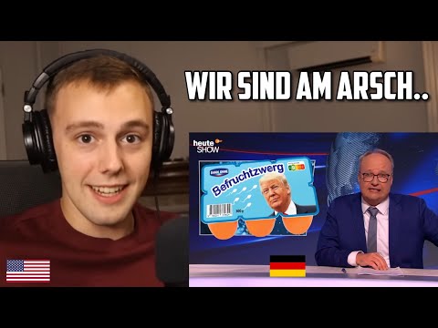 American Reacts to German TV Destroying Donald Trump