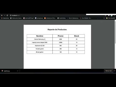Generar reportes en PDF con PHP y MySQL usando FPDF