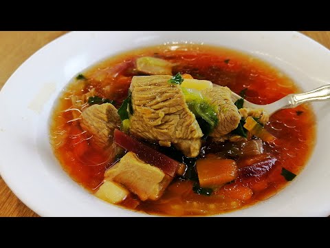 ДИЕТИЧЕСКИЙ БОРЩ из индейки, с тыквой и пекинской капустой