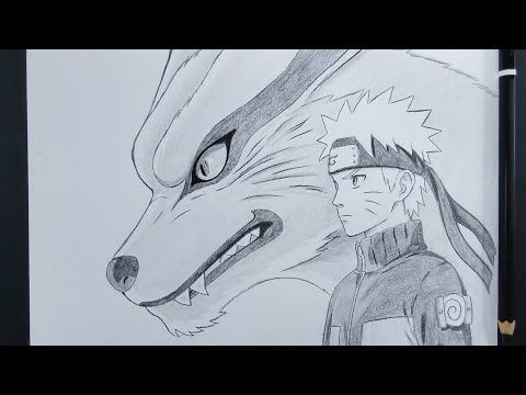 How To Draw Naruto And Kurama Step By Step || Tutorial For Anime Fanart