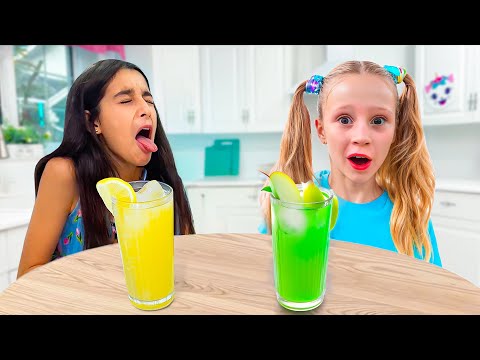 Nastya and Eva back to school challenge