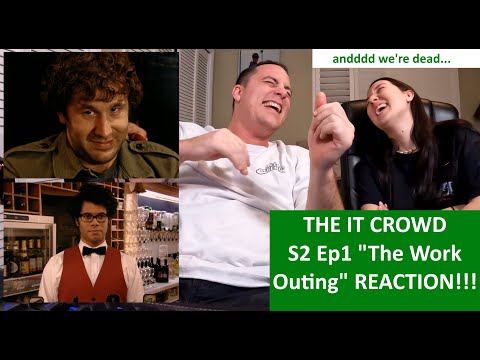 Americans React to THE IT CROWD The Work Outing Season 2 Episode 1 REACTION
