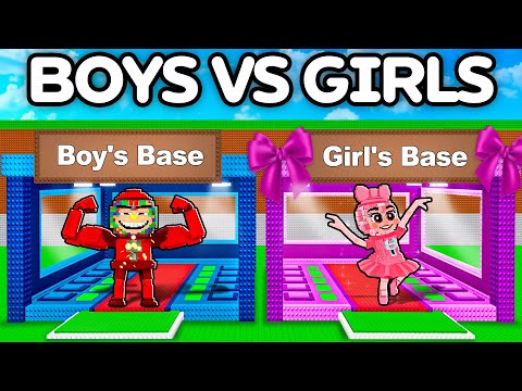 BOYS vs GIRLS BASE in Steal A Brainrot..