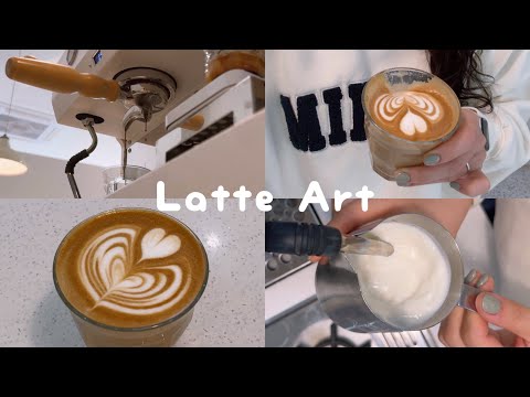 BARISTAJOY ☕️ Today's Latte Art, Slow Moving Tulip