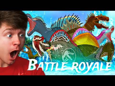 Reacting to SPINOSAURUS the BATTLE ROYALE! (Insane)