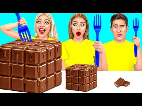 Big, Medium and Small Plate Challenge | Tasty Food Tricks by Mega DO Challenge