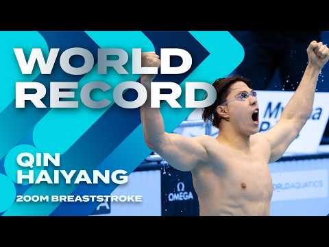 NEW WORLD RECORD | Qin Haiyang | Men 200m Breaststroke | Fukuoka 2023