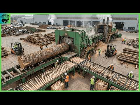 Inside the Oak Wood Sawmill Factory – How Baseball Bats & Pool Cues Are Made from Logs
