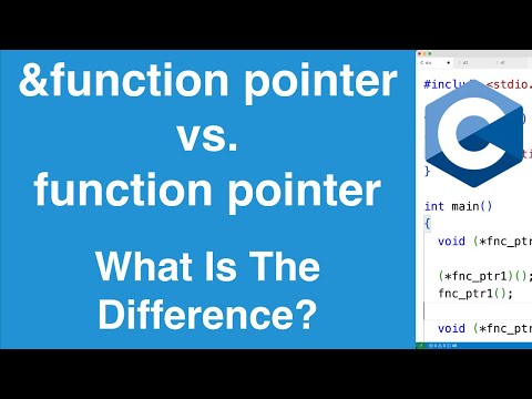 function vs. &function Pointers | C Programming Tutorial