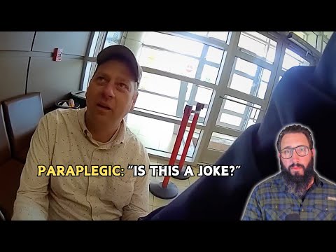 Cops Arrest Paraplegic in Wheelchair for "Kicking Down" Woman's Door and Fleeing "On Foot"