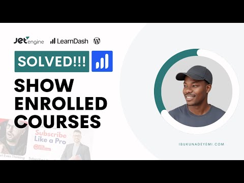 Show Enrolled Courses for the Current User (Student) | Learndash | JetEngine| WordPress