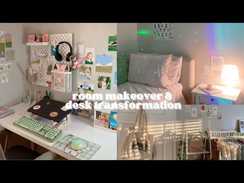 Pinterest Inspired Aesthetic Room Makeover & Desk Transformation (pastel, ikea, & stationery)