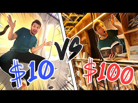 $10 Vs $100 Japanese Capsule Hotels Ft. @AbroadinJapan