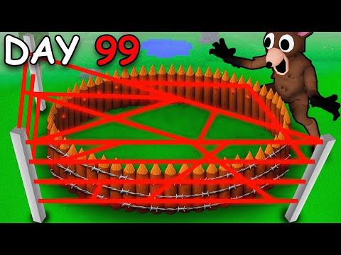 I Built a TRAPPED BASE in 99 Nights in the Forest!