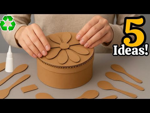 Super Beautiful but Low-Cost! 5 Best DIY Space-Saving Craft Ideas from Waste Material ♻️#2025