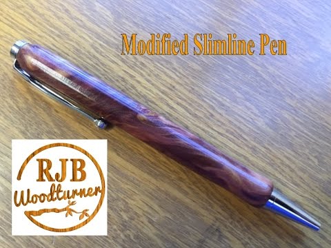 Modified Slim Line Pen from Figured Cedar