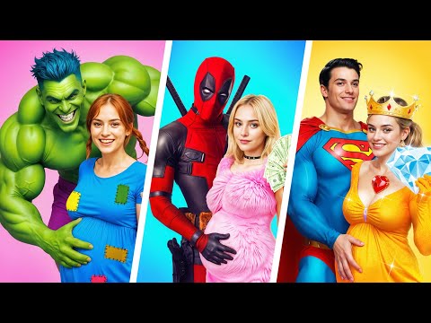 Игра в Кальмара в Реальной Жизни! Бедная vs Богатая vs Гига Богатая Беременные!