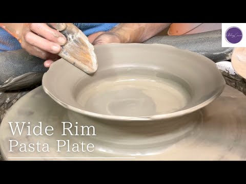 Throwing a Wide Rim Pasta Plate on the Pottery Wheel