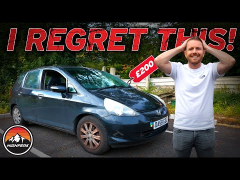I REGRET BUYING THIS DISGUSTING £200 HONDA JAZZ!